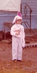 Barbara dressed as a bunny