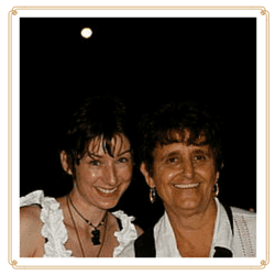 Barbara and Dr Rosita Arvigo under the full moon in Belize.
