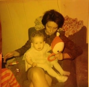 Barbara Loomis with her grandma